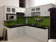 Tủ bếp nhôm kính – TBNK07