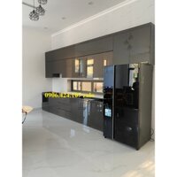 Tủ bếp nhựa cao cấp , tủ bếp cánh bóng gương đủ loại theo yêu cầu