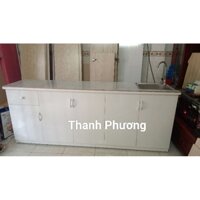 TỦ BẾP NHỰA ĐÀI LOAN. DÀI 2M. CÓ BỒN RỬA