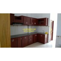 Tủ bếp nhựa giả gỗ cao cấp giá rẻ