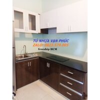 [TỦ BẾP NHỰA GIẢ GỖ] Tủ bếp đẹp,giá mềm, thi công khu vực miền nam