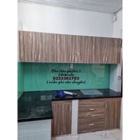 Tủ bếp nhựa màu giả gỗ freeship