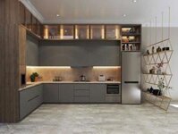 Tủ bếp nhựa Picomat chữ L TB76