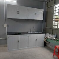 Tủ bếp treo nhôm kính