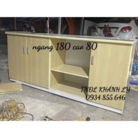 Tủ bếp - tủ vi sóng nhựa đài loan có bồn dán gạch 180x80(TPHCM)