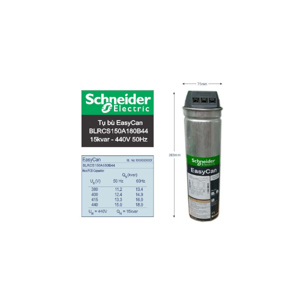 Tụ bù dầu Schneider BLRCS150A180B44 15kVAr 3 Pha 440V