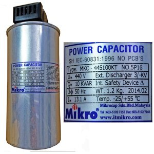Tụ bù khô 10 kVAr 230V,MKC-235100KT