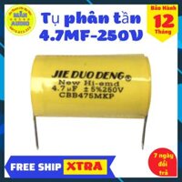 Tụ cản loa treble - 4.7uF - 250V - Tụ phân tần loa cao cấp- giá 1 cái