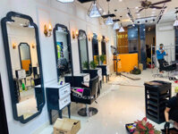 Tủ cạnh gương cắt tóc chân tròn tiện TCG02