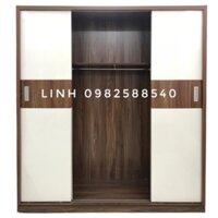 Tủ cánh lùa MDF gỗ công nghiệp phủ melamine