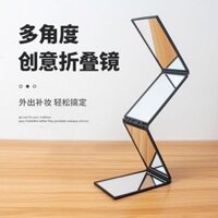 Tự Cắt Tóc Gương Bốn Mặt Đầu Phía Sau Có Thể Gập Lại Di Động Di Động Di Động Gương Trang Điểm Có Thể Điều Chỉnh Siêu Trong Suốt Đa Góc 11.13