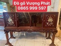 Tủ chè gỗ gụ Khảm trai ốc hàng đẹp dày dặn Loại 1