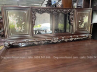 Tủ chè khảm ốc gỗ gụ mật khảm ốc singapo tích mai treo