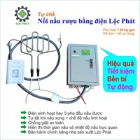 Tự chế nồi nấu rượu bằng điện gia đình hiệu quả Lộc Phát ĐKMR