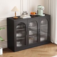 Tủ Chén Gỗ Công Nghiệp MDF Cánh Kính Đa Dạng Kích Thước, Mẫu Mã