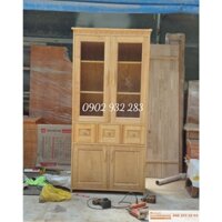 Tủ chén gỗ sồi 90 x 1m90