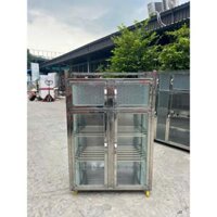 TỦ CHÉN INOX KÍNH