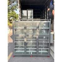 TỦ CHÉN NHÔM KÍNH 1,6M X1,6M