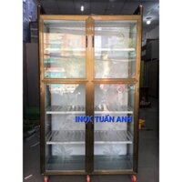 Tủ chén nhôm, tủ đựng bát dĩa , tủ đựng chén TCND1017