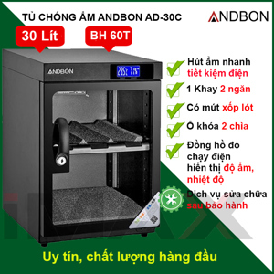 Tủ chống ẩm Andbon AD-30C - 30 lít