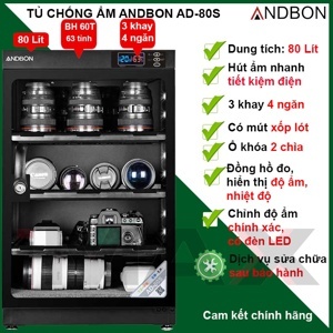 Tủ chống ẩm Andbon AD-80S - 80 lít