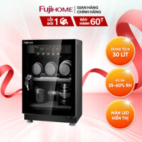 Tủ chống ẩm thế hệ mới FUJIHOME DC-30E dung tích 30L - Màn hình LED, hệ thống Gioăng cao su