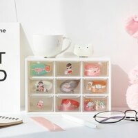 TỦ ĐA NĂNG 9 NGĂN MINI ĐỂ BÀN ĐỰNG VĂN PHÒNG PHẨM, PHỤ KIỆN, STICKER, WASHI TAPE