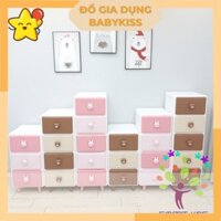Tủ đa năng Holla Gấu Thỏ Kệ tủ đựng đồ chơi, đồ dùng quấn áo cho bé Gia Dụng Babykiss
