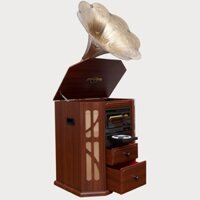 Tủ đài radio cassette CD và đĩa than COLUMBIA GP-70