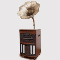 Tủ đài radio cassette đĩa than COLUMBIA GP-60