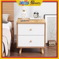 Tủ đầu giường 1,2,3 ngăn kéo Bắc Âu cao cấp, tab đầu giường có ngăn trang trí phòng khách, chất gỗ MDF dày 12mm