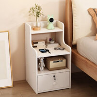 Tủ đầu giường có khóa an mini, Tab đầu giường gỗ thiết kế sang trọng, tiện ích nhiều màu