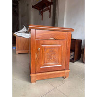 Tủ đầu giường có khoá -tủ đầu giường gỗ hương đá cánh mở có khoá