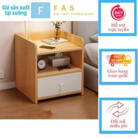 Tủ đầu giường có ngăn kéo gỗ MDF phủ melamin chống xước , thương hiệu FAS184