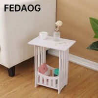 Tủ đầu giường FEDAOG, Bàn đầu giường nhỏ hiện đại Mini, Đồ nội thất vuông gia đình Bàn trà cà phê có thể tháo rời tại nhà