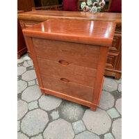 tủ đầu giường gỗ 3 ngăn kéo - tủ đầu giường gỗ xoan đào(có khoá)
