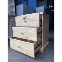 Tủ đầu giường gỗ cao su màu vàng mới 100% hàng sẳn giao tận nơi