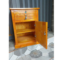 Tủ dầu giường gỗ cao su 60x38x43