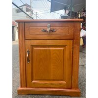 TỦ ĐẦU GIƯỜNG GỖ SỒI NGA NGUYÊN KHỐI XINH NHƯ ẢNH GIAO TẾT