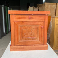 Tủ đầu giường gỗ sồi