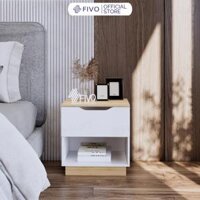 Tủ Đầu Giường Mini Hộc Tủ Có Ray Kéo Cao Cấp Thiết Kế Hiện Đại FIVO FT18 Phù Hợp Với Mọi Không Gian Phòng Ngủ - 403345cm 1 hộc tủ - vân gỗ
