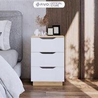 Tủ Đầu Giường Mini Hộc Tủ Có Ray Kéo Cao Cấp Thiết Kế Hiện Đại FIVO FT18 Phù Hợp Với Mọi Không Gian Phòng Ngủ - 403360cm 3 hộc tủ - vân gỗ