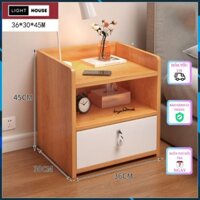 Tủ Đầu Giường-Tab Đầu Giường Ván Gỗ MDF 12mm [LOẠI TO] Thiết Kế Hiện Đại, Sang Trọng - 6688 FURNITURE