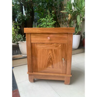 Tủ đầu giường táp gỗ mini gỗ hương xám có khoá
