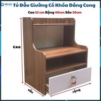 Tủ Để Đầu Giường [Loại To]-Táp Đầu Giường Gỗ MDF Chuẩn, Decor , phòng ngủ lắp ráp dễ dàng