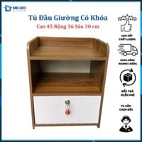 Tủ Để Đầu Giường - Tab Đầu Giường Gỗ MDF Cao Cấp Màu Gỗ - 6688 FURNITURE
