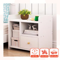 Tủ Để Đầu Giường - Tab Đầu Giường 1 Ngăn Cánh Mở Gỗ MDF Cao Cấp Màu Gỗ