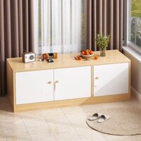 Tủ để đồ nằm NGANG, Tủ gỗ thấp kê cửa sổ, ban công , dọc tường