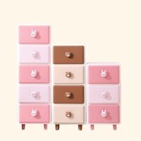 Tủ để đồ thỏ ,tủ giày cho bé đáng yêu cute,tủ giày gấp gọn chất liệu nhựa cao cấp,tủ 2 tầng,3 tầng, 5 tầng,6 tầng XUKA