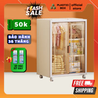 Tủ để đồ, tủ đựng quần áo, tủ đa năng plastic box 1 ngăn to 3 ngăn nhỏ